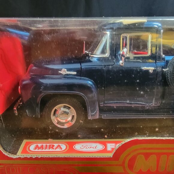 1956 Ford F100 III 4.6 L V8 Pickup Blue E 1:18  Mirs Auto Art - Picture 4 of 9